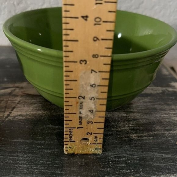 Set Of 2 Mainstays Green Stoneware Bowls Dishwasher & Microwave Safe - Picture 5 of 6